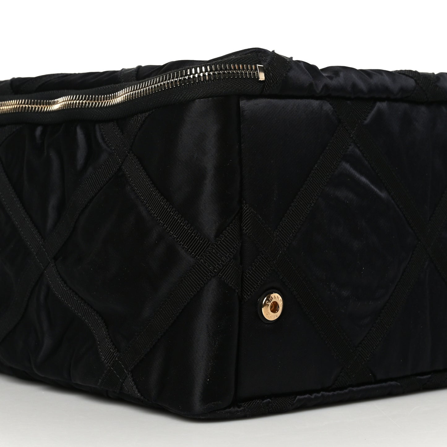 Nylon Grosgrain Large Lifestyle Travel Black