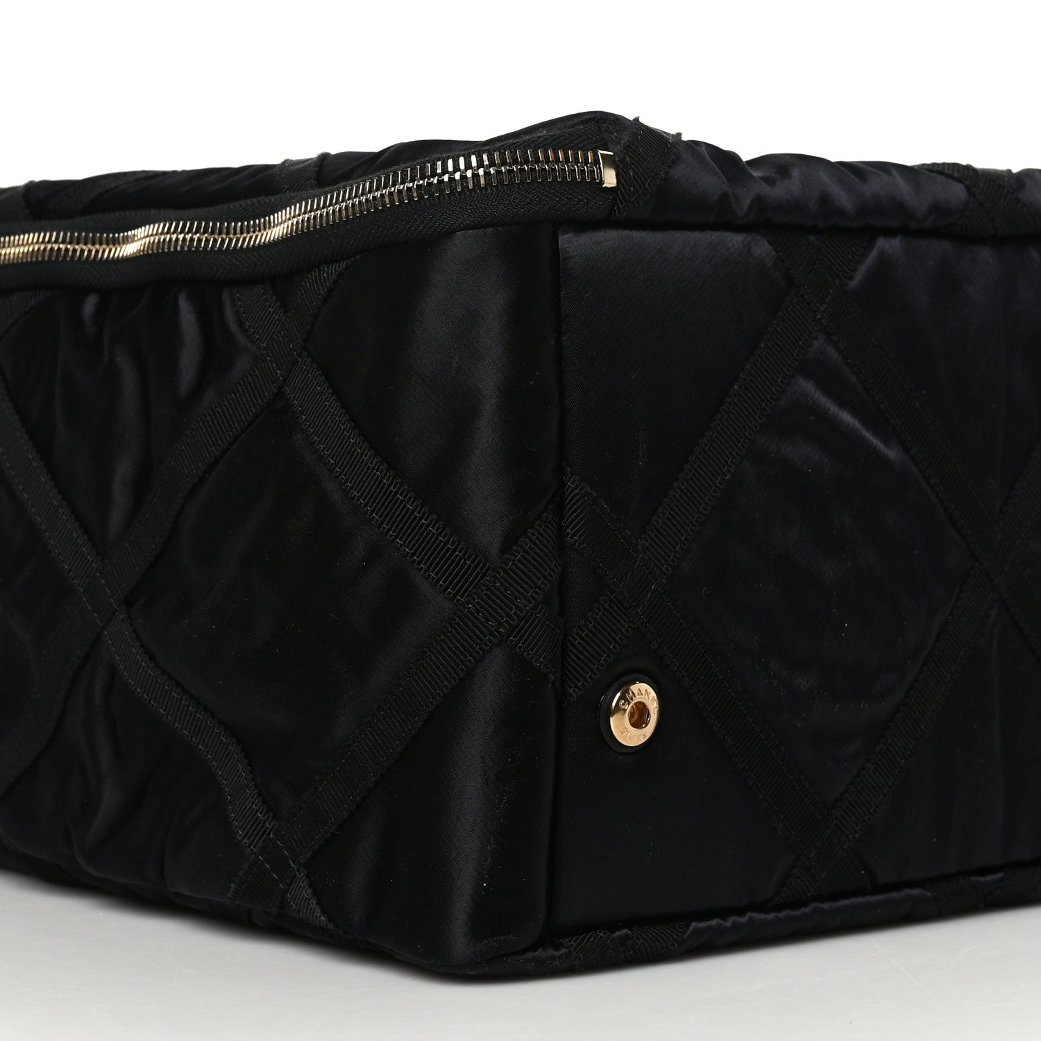 Chanel Nylon Grosgrain Large Lifestyle Travel Black 8 of 9