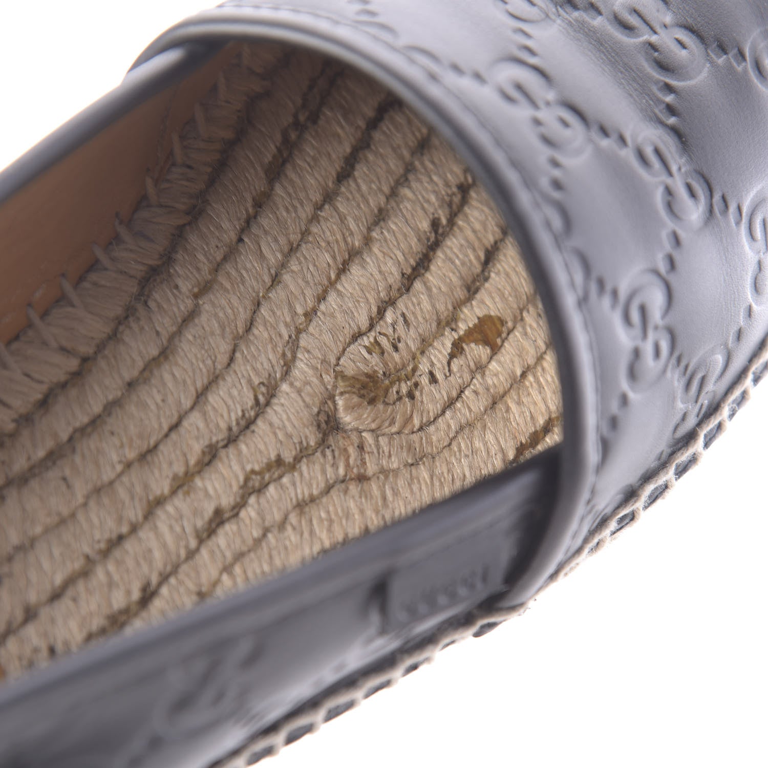 Gucci Guccissima Signature Espadrilles 37 Black 9 of 13