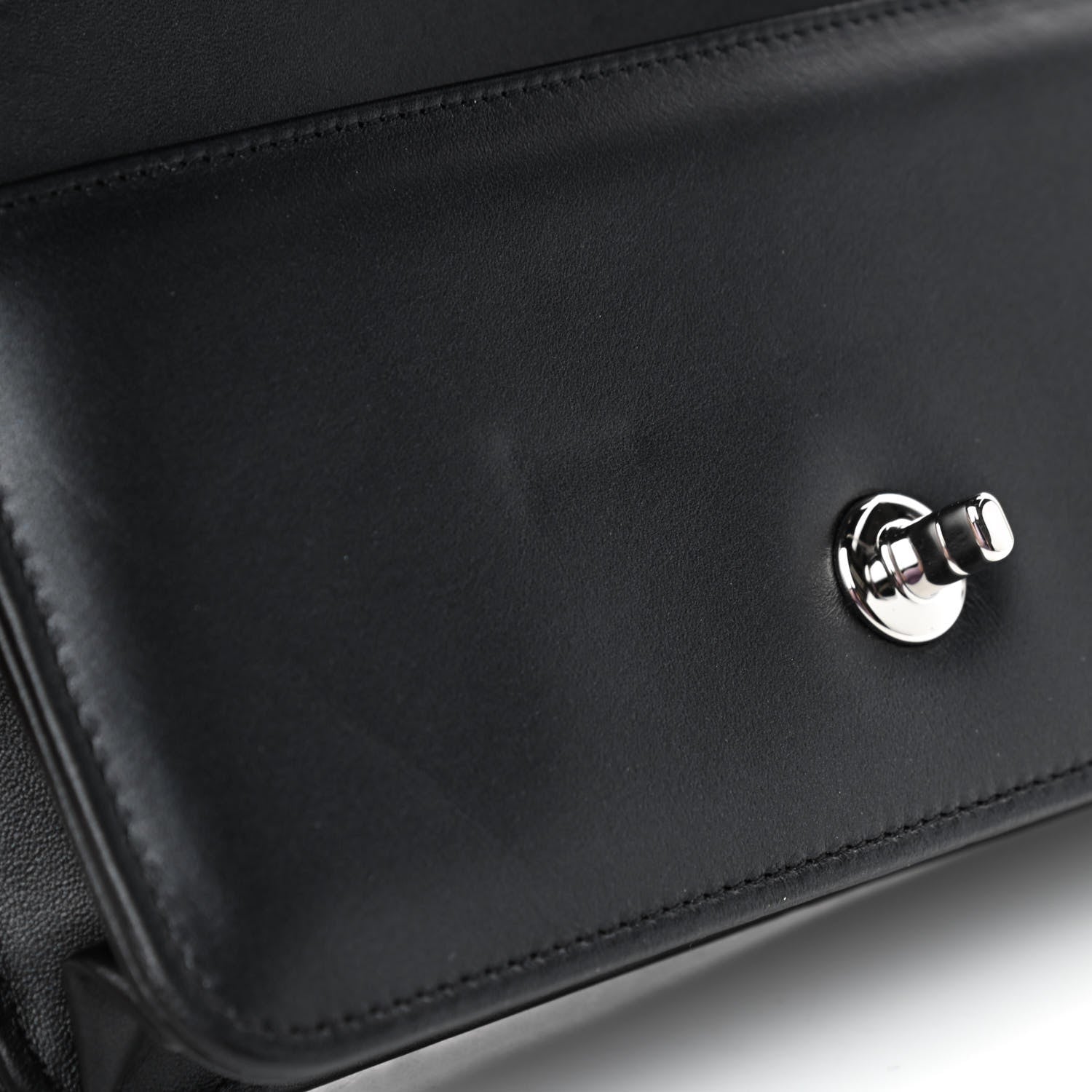 Chanel Lambskin Crystal Quilted Wallet On Chain WOC Black 10 of 11