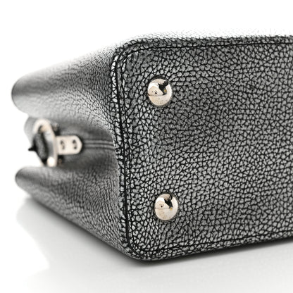 Louis Vuitton Taurillon Capucines MM Chrome 9 of 11