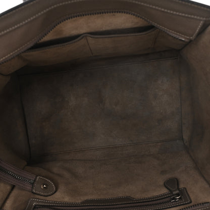 Celine Drummed Calfskin Mini Luggage Souris 5 of 12