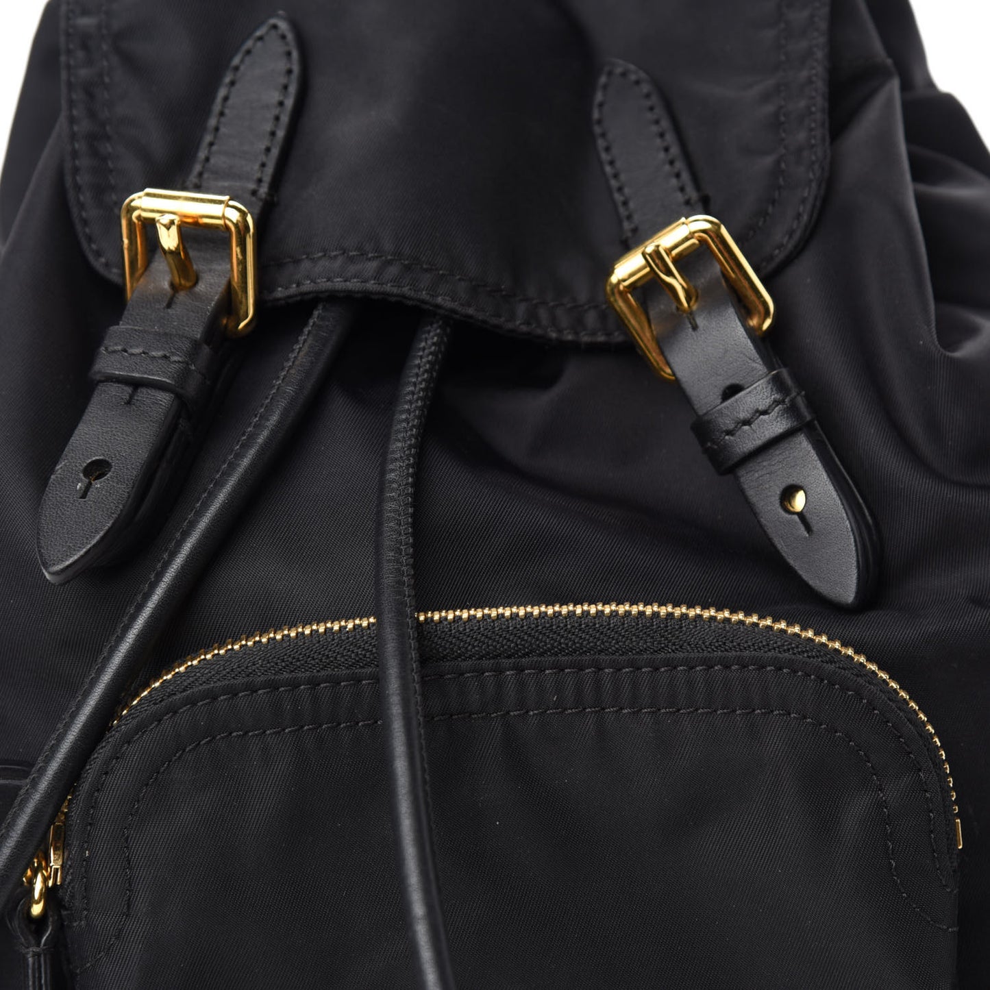 Nylon Small Rucksack Backpack Black