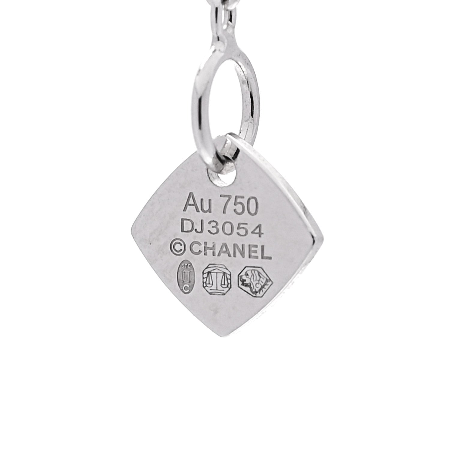 Chanel 18K White Gold Coco Crush Pendant Necklace 5 of 6
