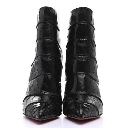 Christian Louboutin Calfskin Zermadame 120 Booty 40.5 Black 3 of 7