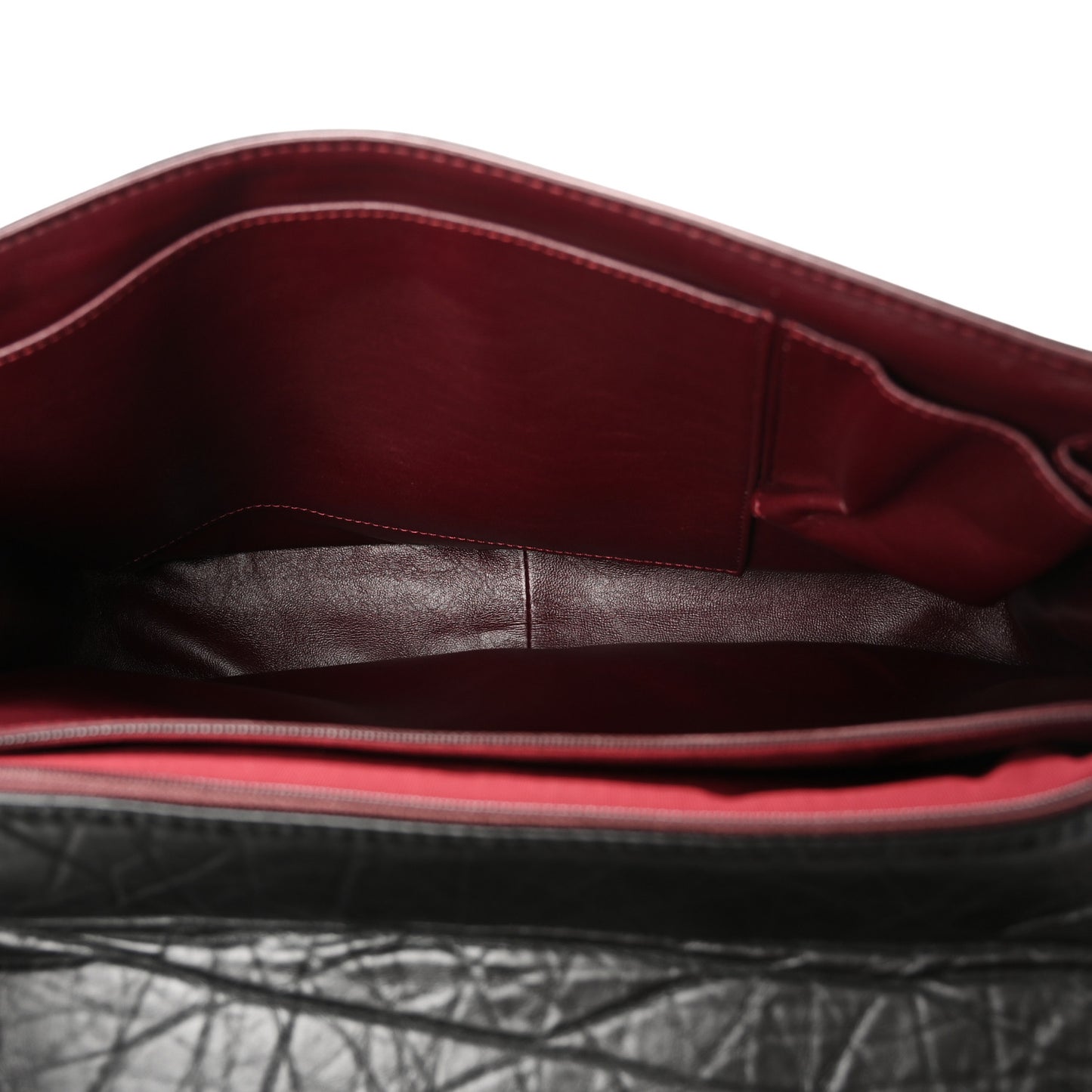 Aged Calfskin Quilted 2.55 Reissue 228 Flap Black