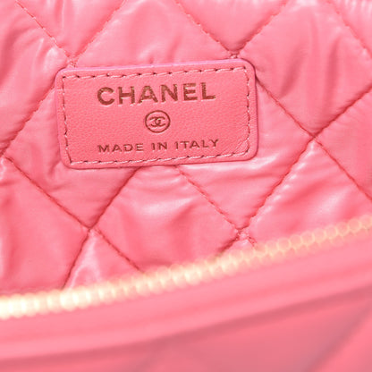 Chanel Lambskin Quilted Medium Casino Beauty CC Cosmetic Case Fuchsia 6 of 8