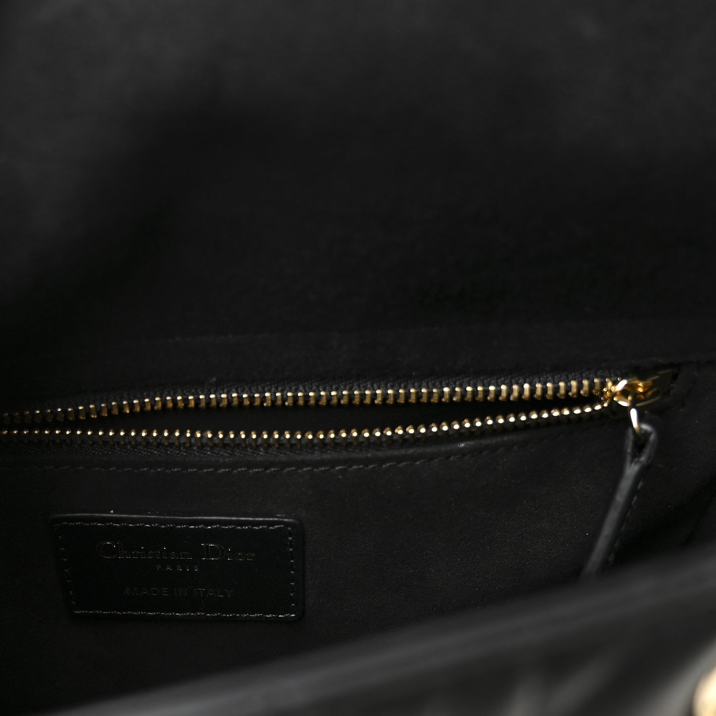 Lambskin Cannage Medium Lady Dior Black