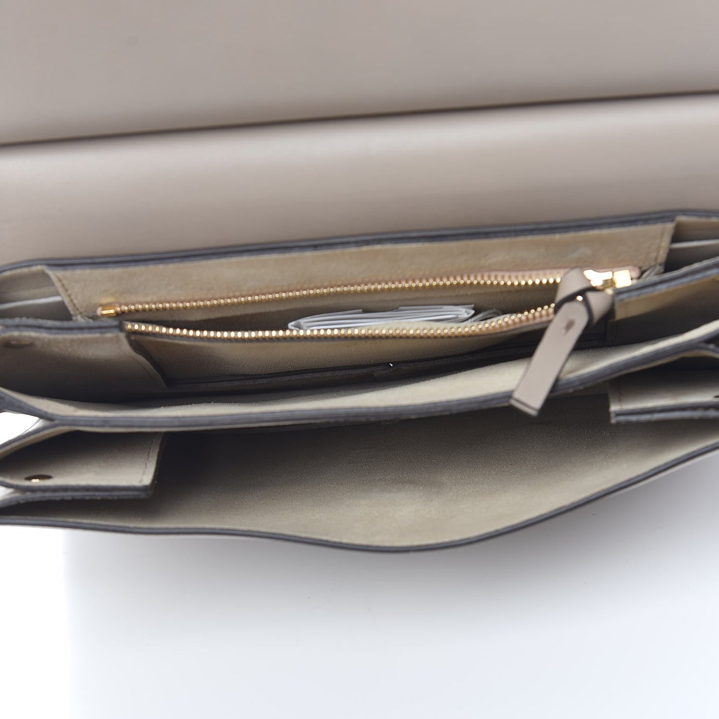 Calfskin Suede Medium Faye Shoulder Bag Motty Grey