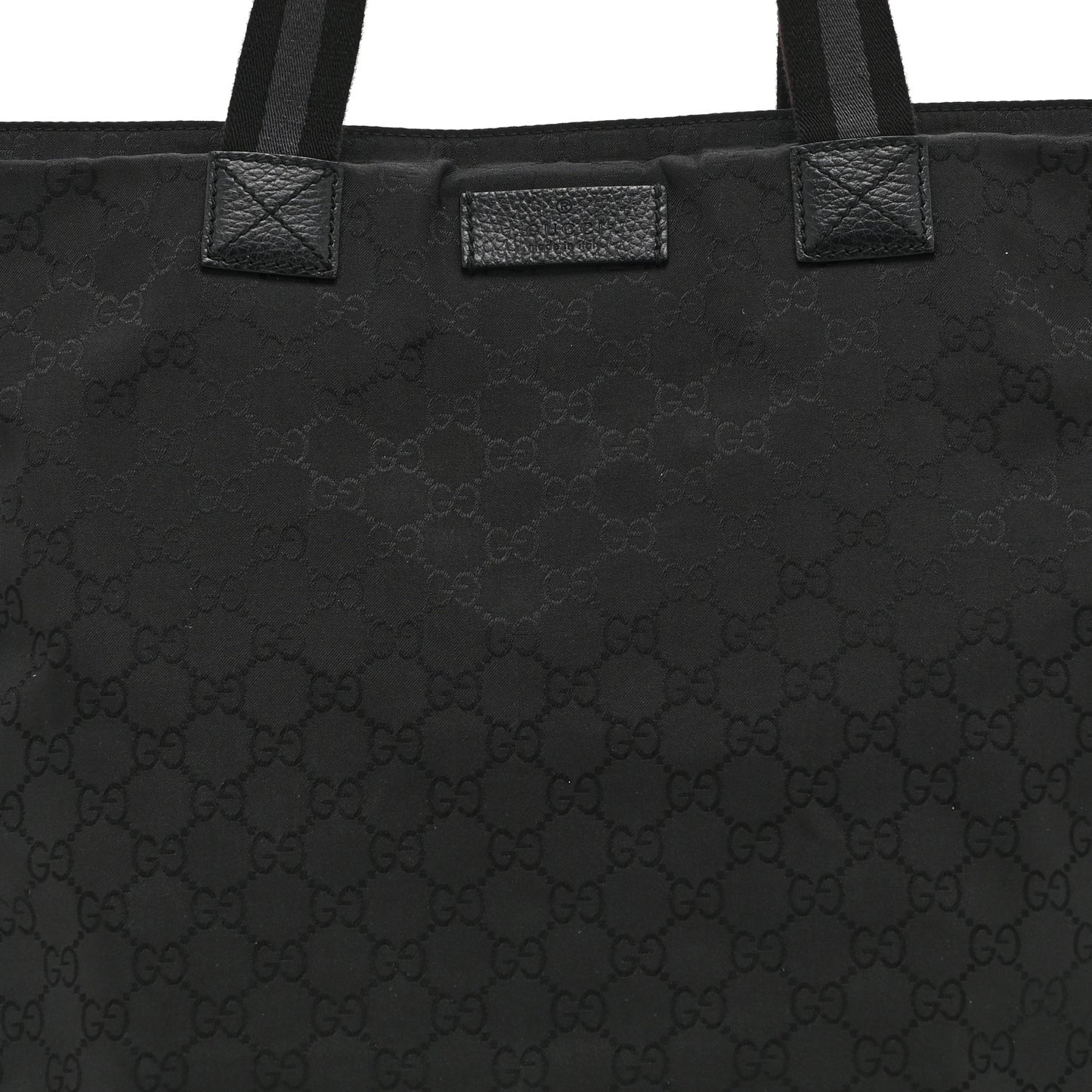 Nylon Monogram Tote Black