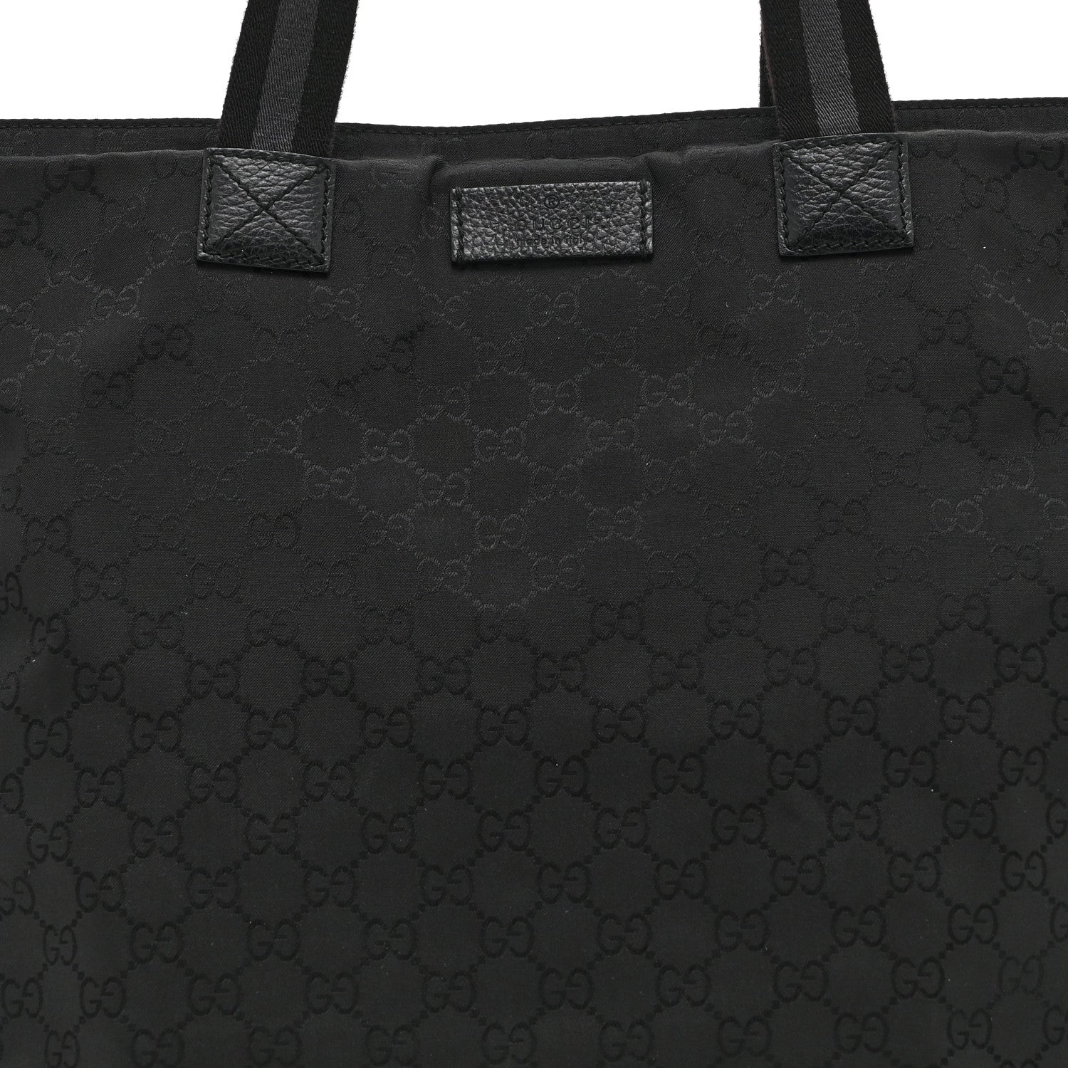 Gucci Nylon Monogram Tote Black 9 of 11