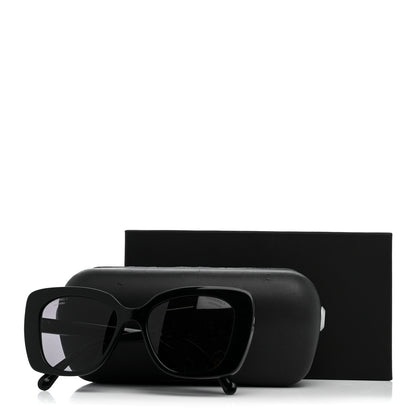 Chanel Acetate Strass Polarized Square Sunglasses 5422-B-A Black 8 of 8