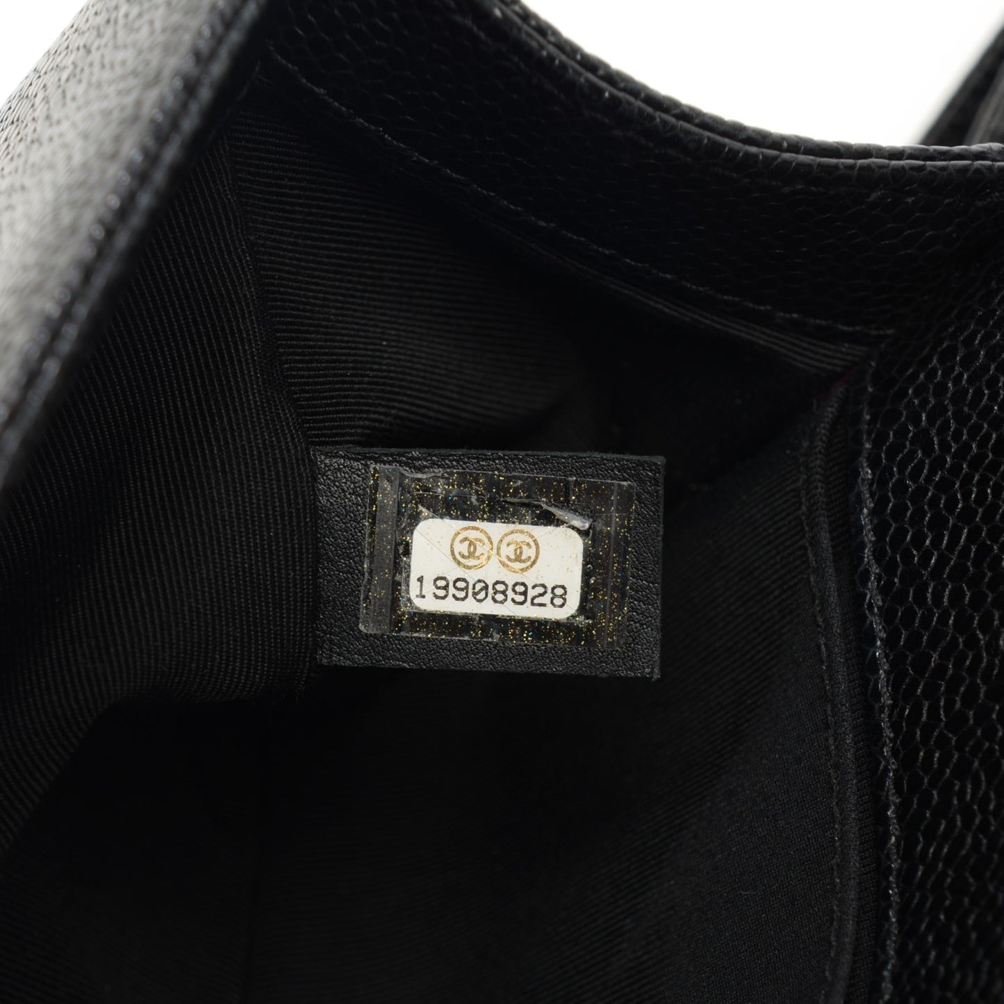 Caviar Quilted Small Boy Flap Black
