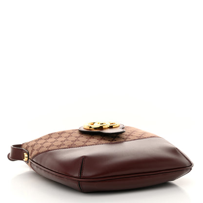Gucci GG Monogram Calfskin Medium Arli Shoulder Bag Sahara Rubino Chardonnay 4 of 11