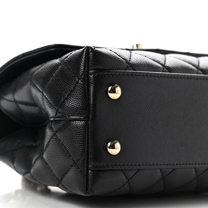 Chanel Caviar Quilted Mini Coco Handle Flap Black 8 of 9