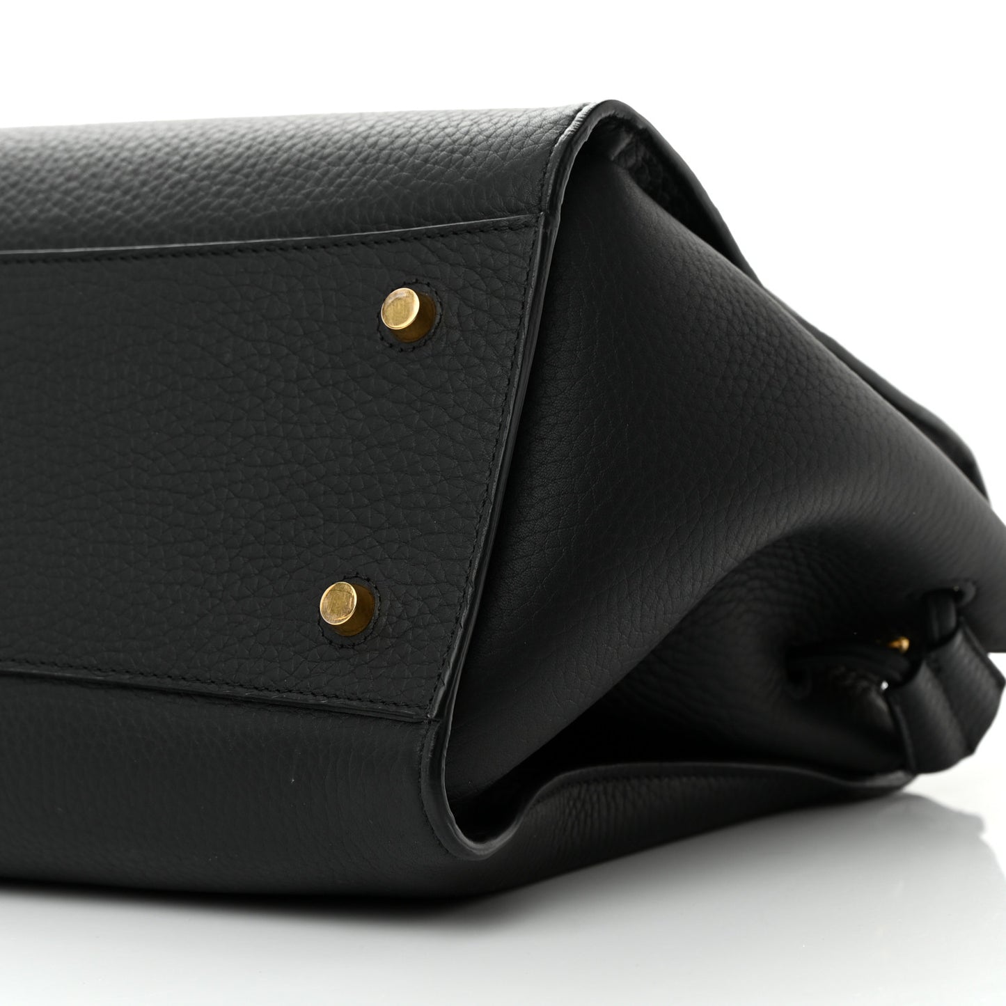 Heavy Grain Iris Tote Black