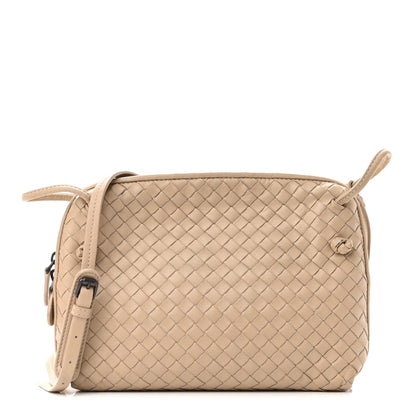 Bottega Veneta Nappa Intrecciato Nodini Crossbody Messenger Nude 1 of 9