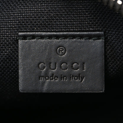 Gucci GG Supreme Monogram Appia Calfskin Web Small Camera Messenger Bag Black Grey 6 of 10