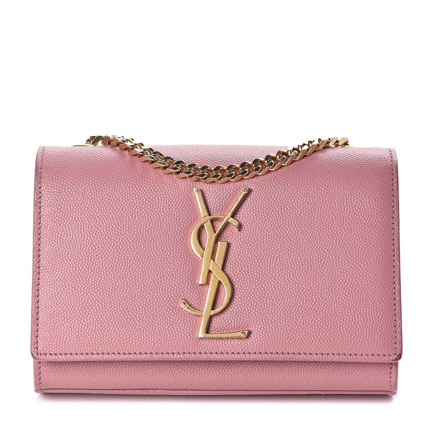 Grain De Poudre Small Classic Monogram Kate Satchel Old Rose