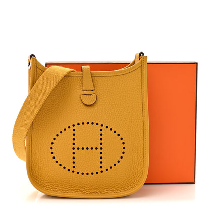 Hermes Taurillon Clemence Evelyne TPM Jaune Ambre 12 of 12