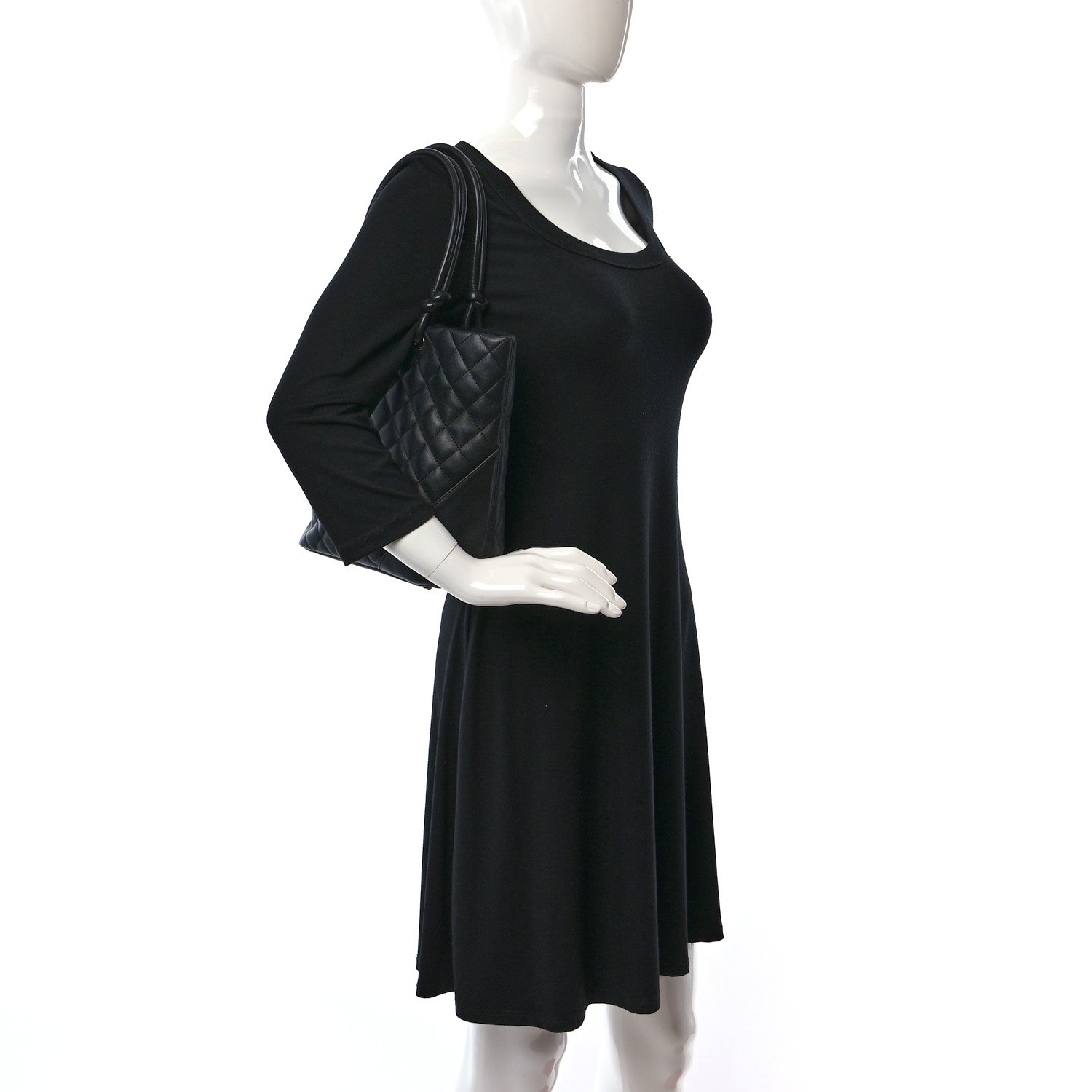 Chanel Calfskin Quilted Medium Cambon Tote Black 2 of 10