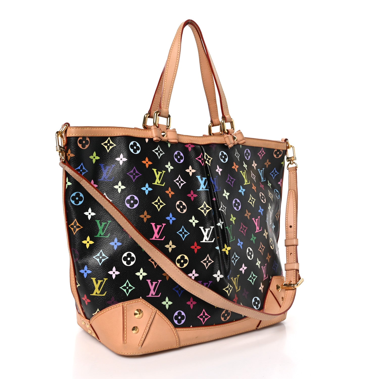 Louis Vuitton Monogram Multicolor Sharleen GM Black 3 of 9