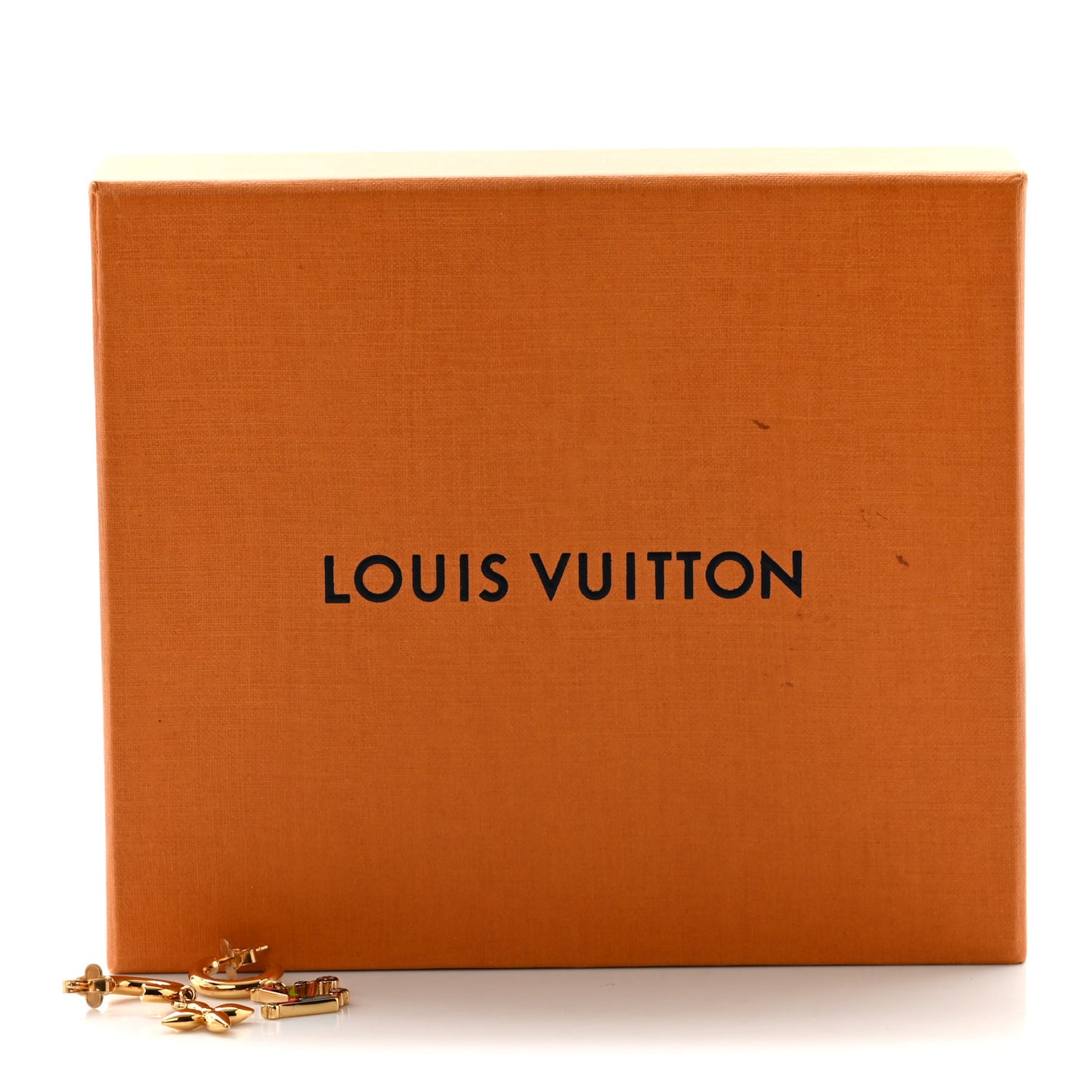 LV X TM Superflat Earrings Gold Multicolor