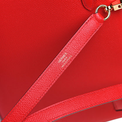 Hermes Epsom Kelly Sellier 25 Rouge De Coeur 6 of 16