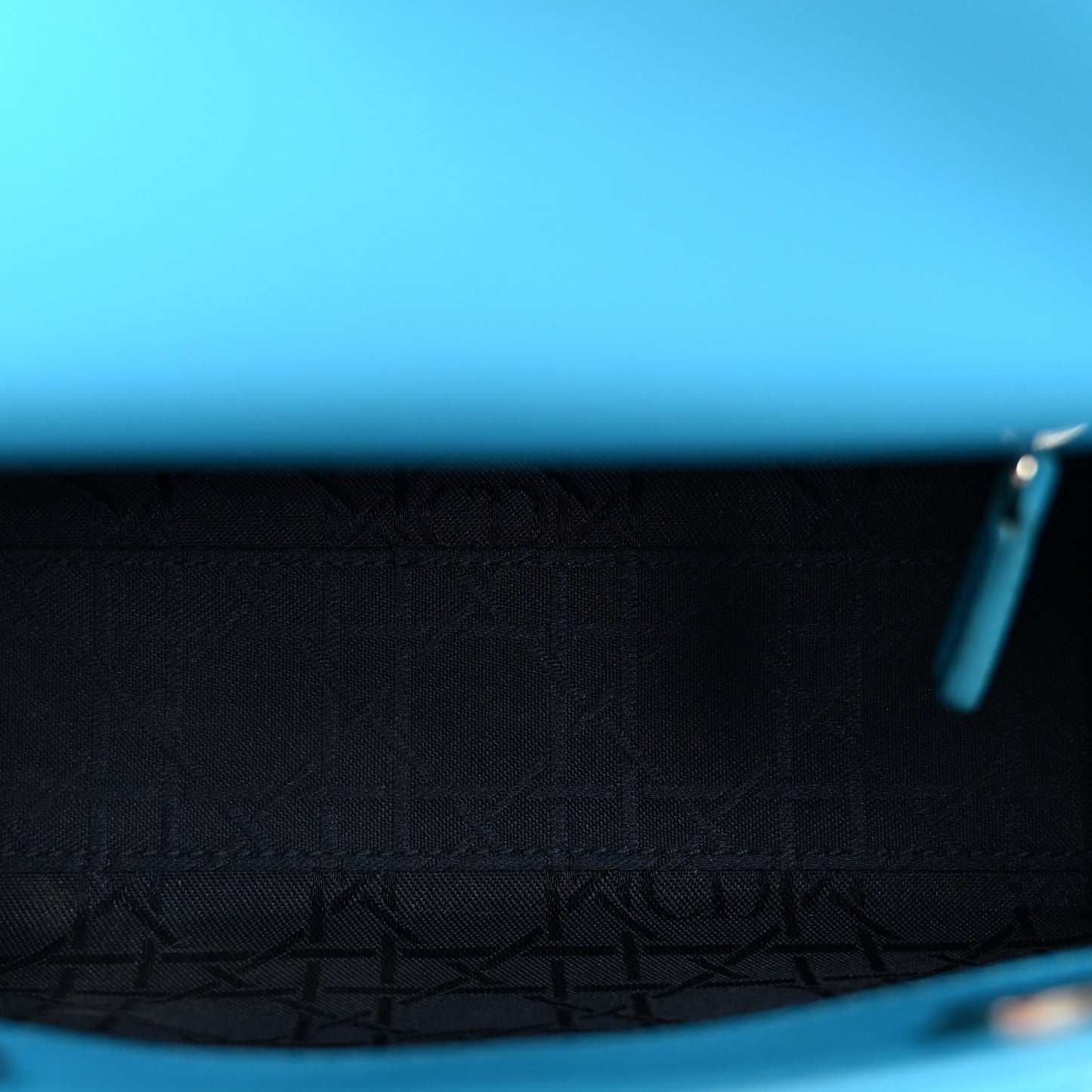 Lambskin Cannage Mini Lady Dior Blue