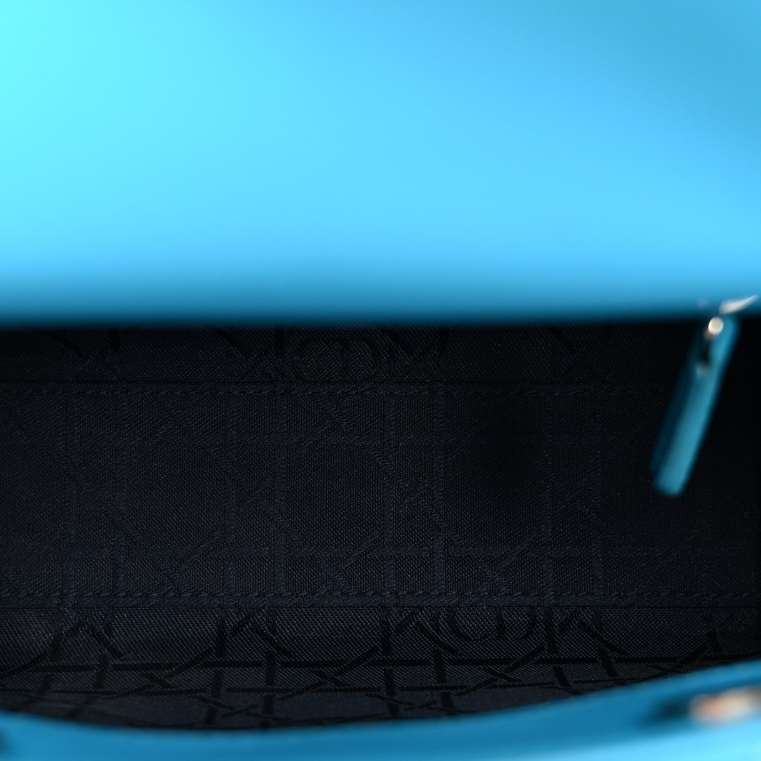 Christian Dior Lambskin Cannage Mini Lady Dior Blue 5 of 11