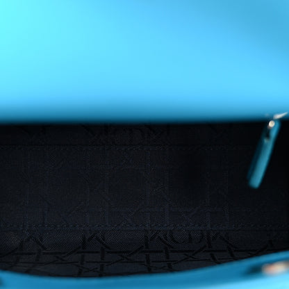 Christian Dior Lambskin Cannage Mini Lady Dior Blue 5 of 11