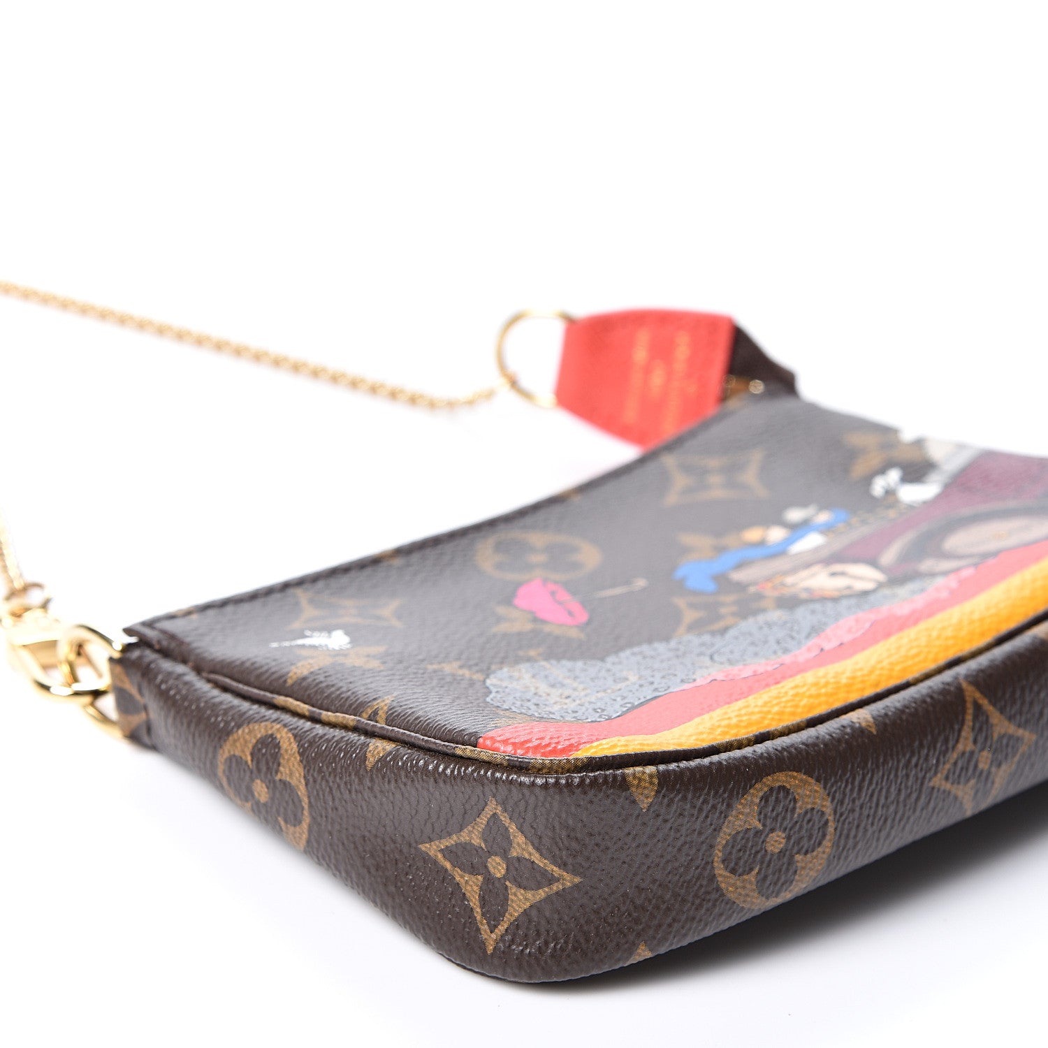 Louis Vuitton Damier Ebene 2015 Christmas Animation Mini Pochette Accessories 7 of 8