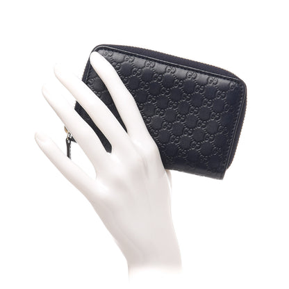 Gucci Microguccissima Zip Around Card Case Navy 2 of 10