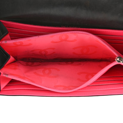 Chanel Calfskin Quilted Cambon Tri-Fold Wallet Black 15 of 25