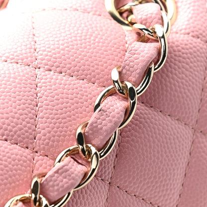 Chanel Caviar Quilted Medium Double Flap Pink 11 of 11