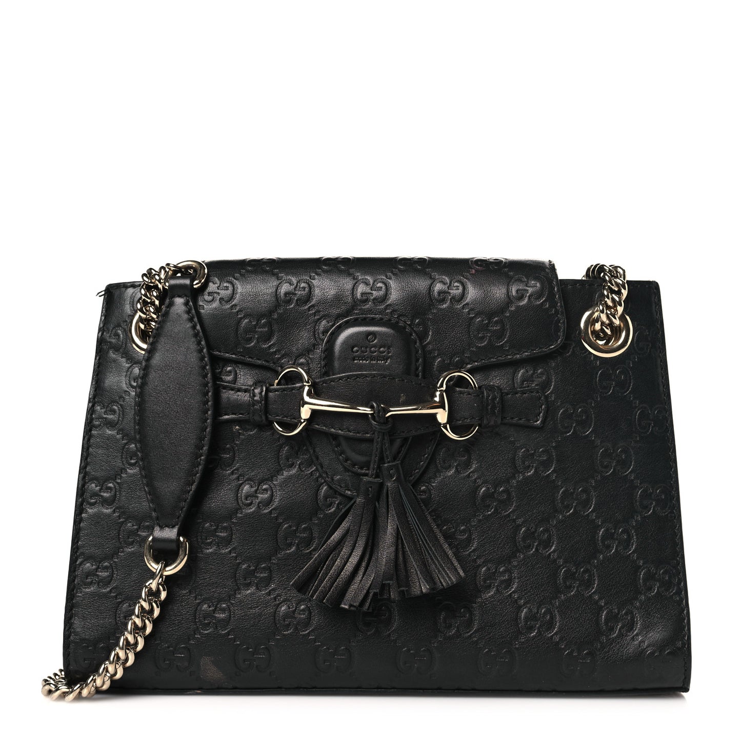 Guccissima Small Emily Shoulder Bag Black