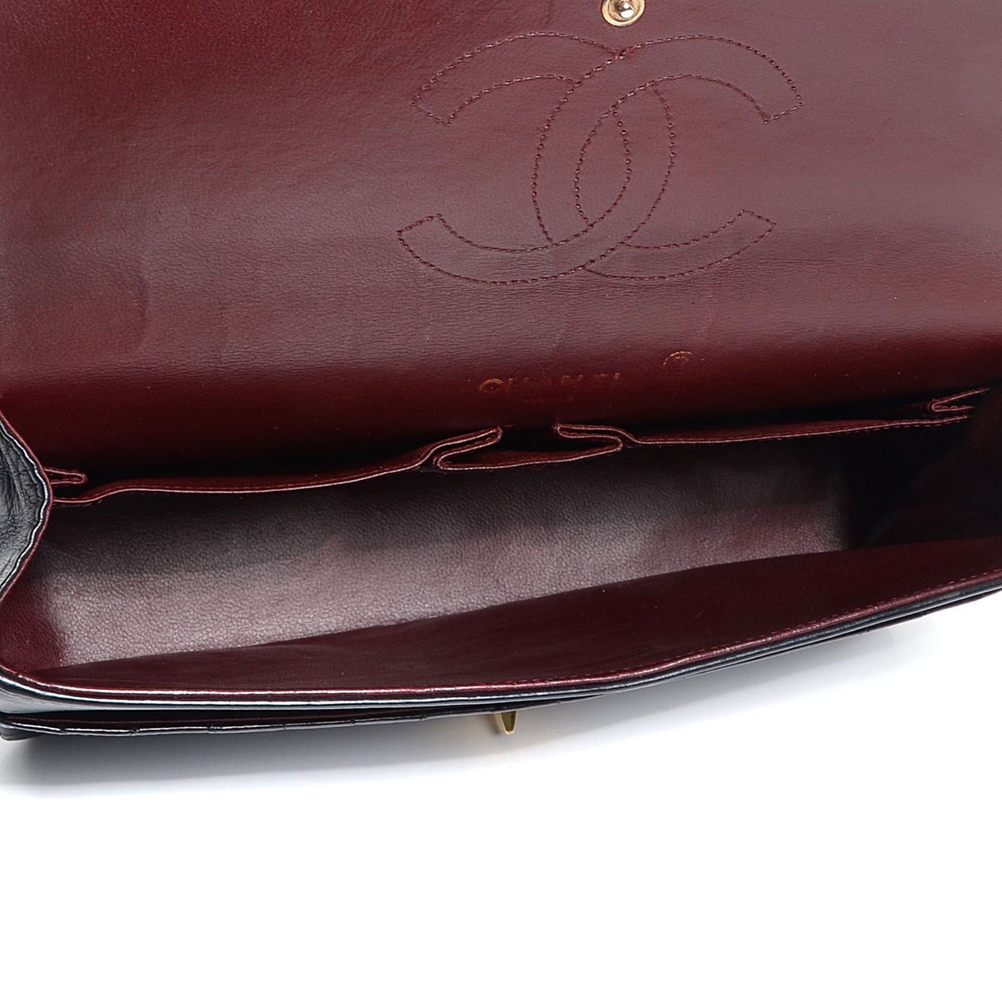 Lambskin Quilted Medium Double Flap w Bijoux Chain Navy