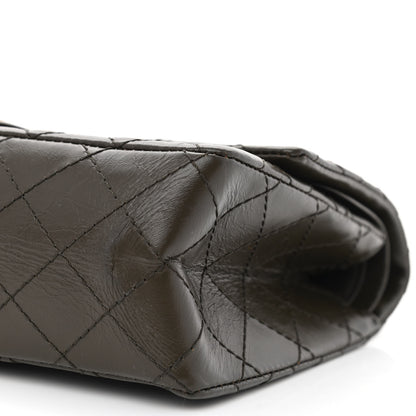 Chanel Aged Calfskin Quilted 2.55 Reissue 225 Flap Dark Green 9 of 10