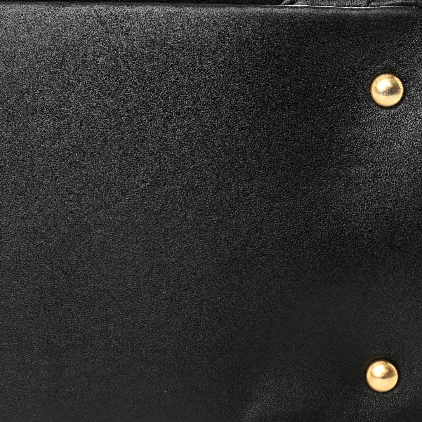 Calfskin Chevron Quilted Shopping Tote Black