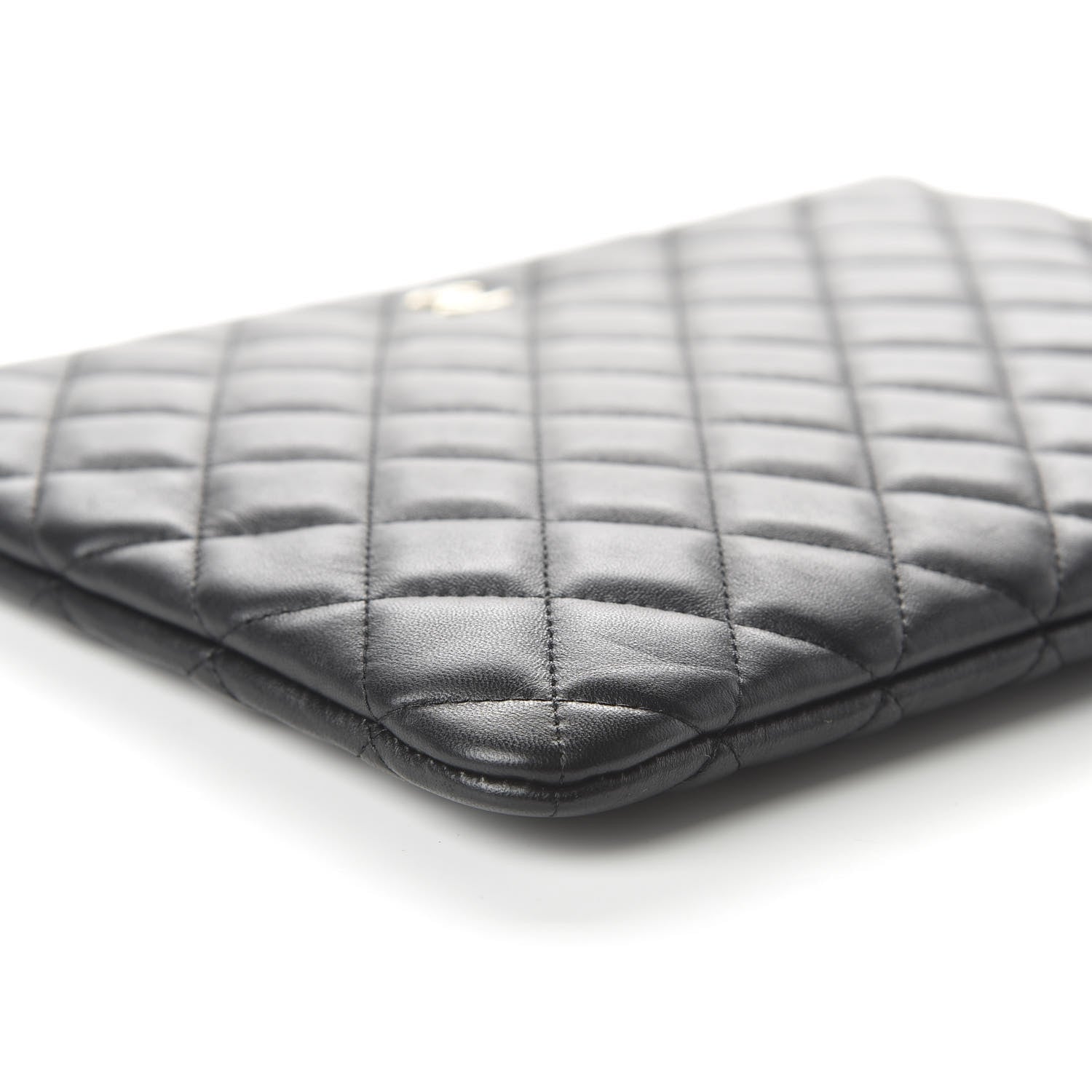 Chanel Lambskin Quilted Medium Cosmetic Case Black 6 of 11