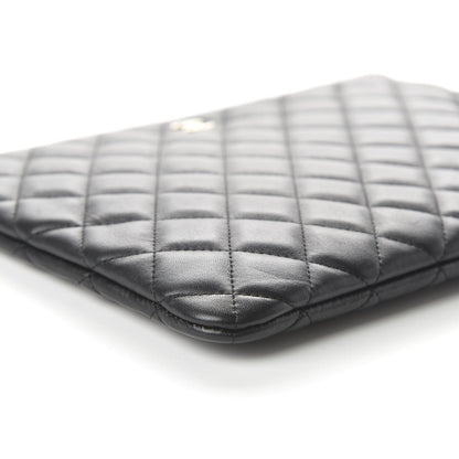 Chanel Lambskin Quilted Medium Cosmetic Case Black 6 of 11