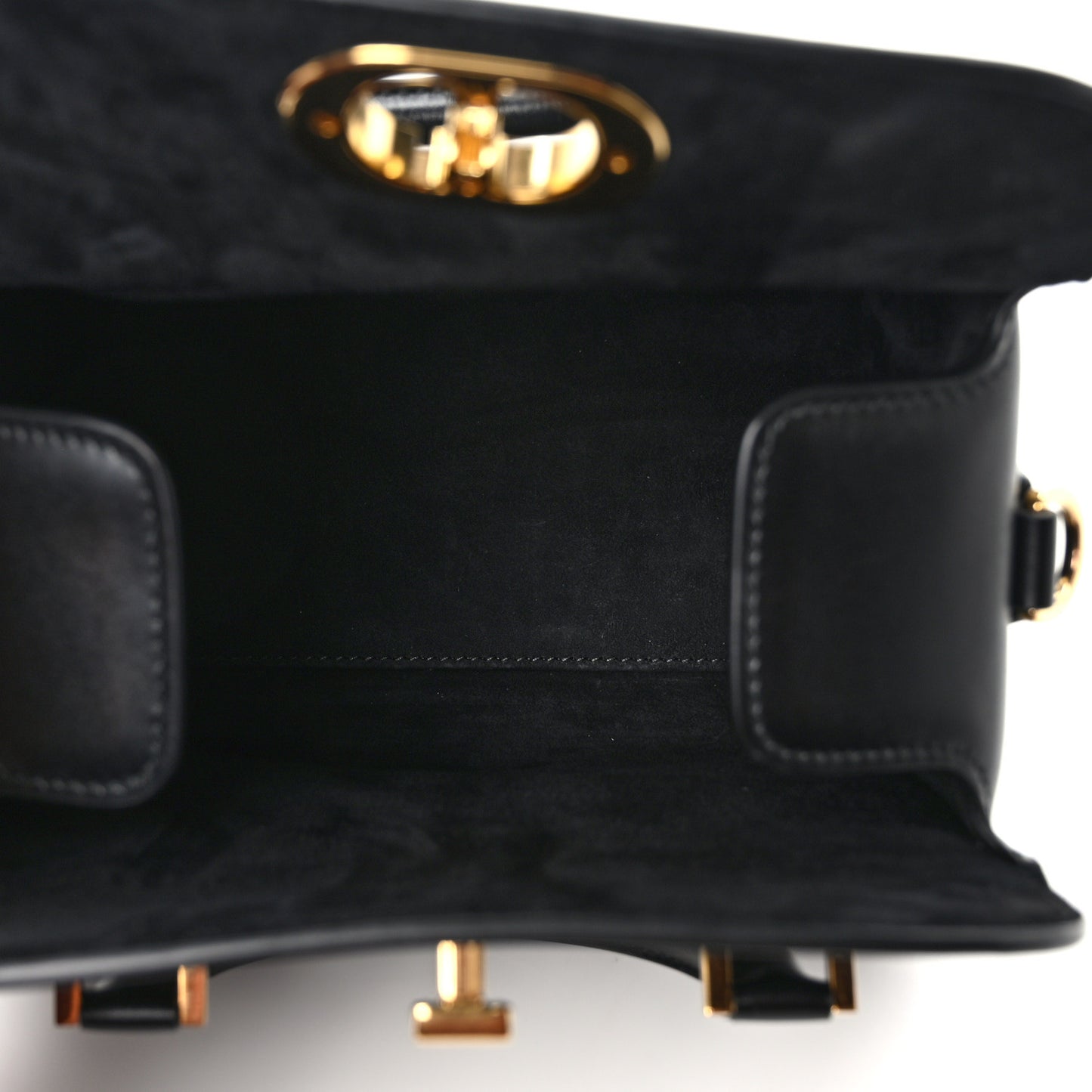 New Line Calfskin Small Boston Bag Black