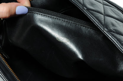 Chanel Lambskin Shopping Tote Black 7 of 9