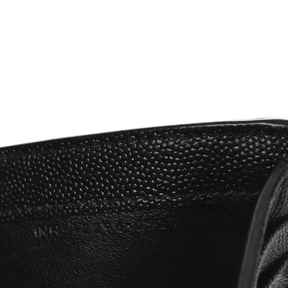 Saint Laurent Grain De Poudre Monogram Bi-Fold Wallet Black 9 of 12