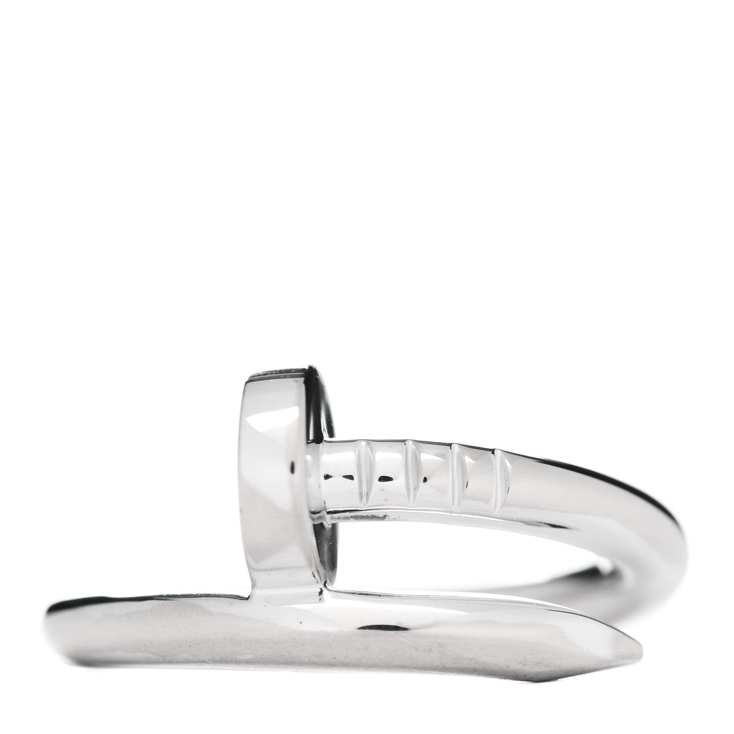 Cartier 18K White Gold Juste Un Clou Ring 50 5.25 1 of 5