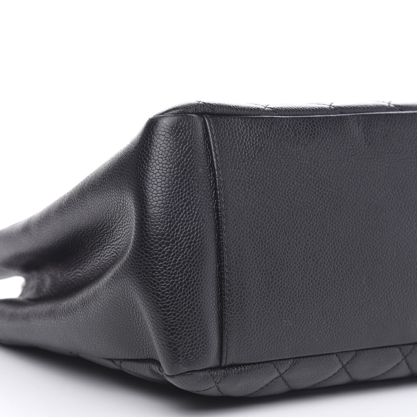 Caviar Quilted Grand Shopping Tote GST Black