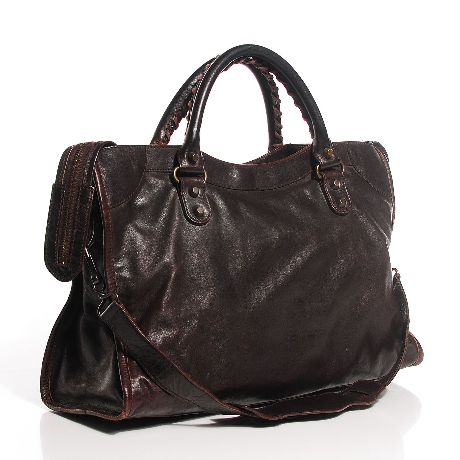 Balenciaga Chevre Classic Hardware City Chocolate 3 of 15