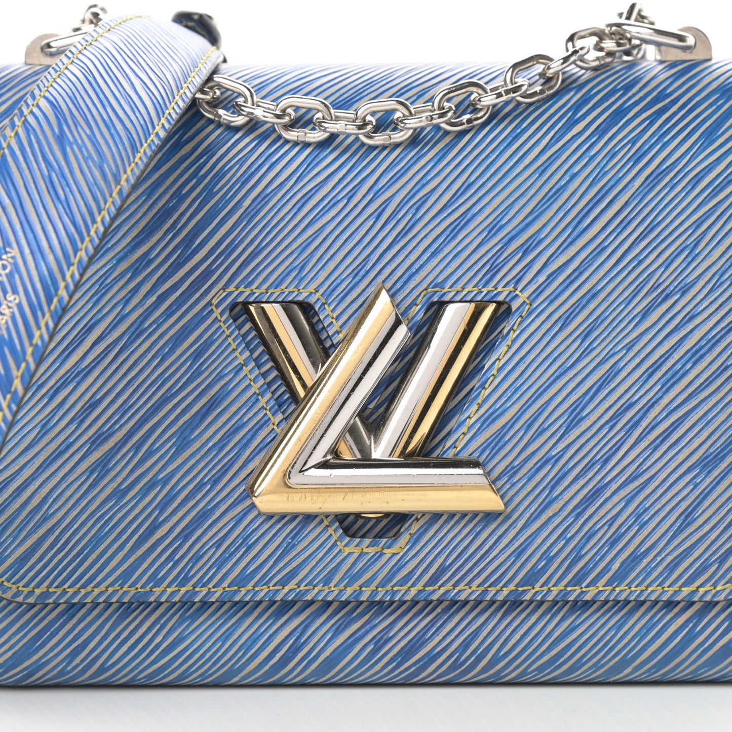 Epi Twist Shoulder Bag PM Denim Light