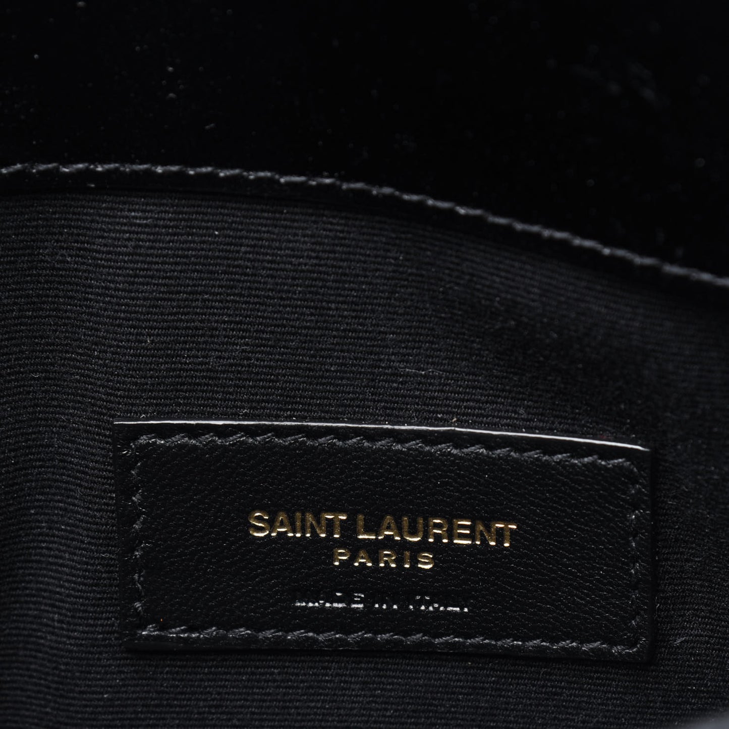 Smooth Shiny Calfskin Monogram Uptown Pouch Black