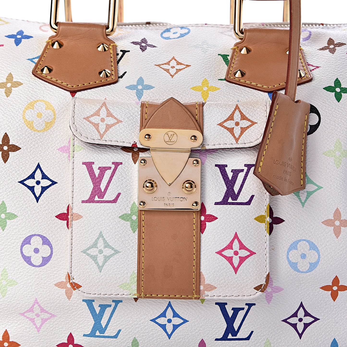Monogram Multicolor Speedy 30 White